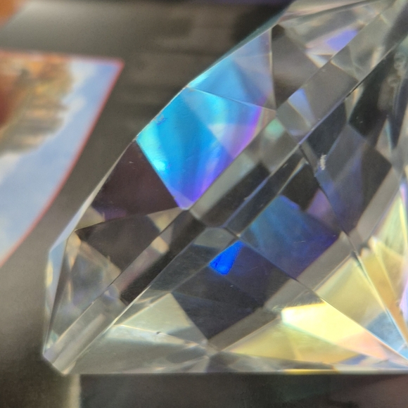 OC by Oleg Cassini Crystal Pyramid with Blue and Yellow Accents - Picture 7 of 11